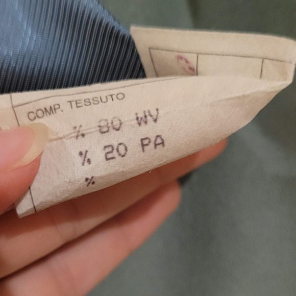 Eleonora Amadei Made in Italy Virgin Wool Green Peacoat (Sz 38 IT) - Picture 8 of 8